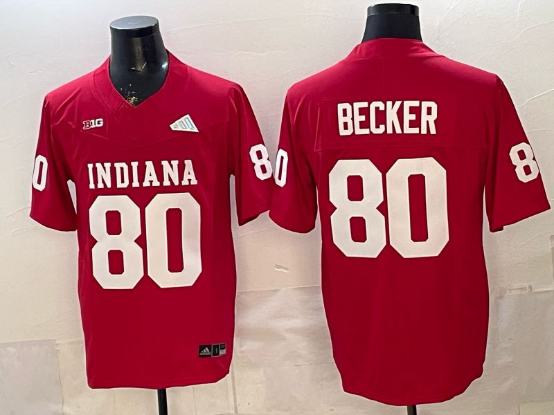 Men 2026 Ohio State Buckeyes #80 Becker Red Limited NCAA Jersey 073->ncaa teams->NCAA Jersey